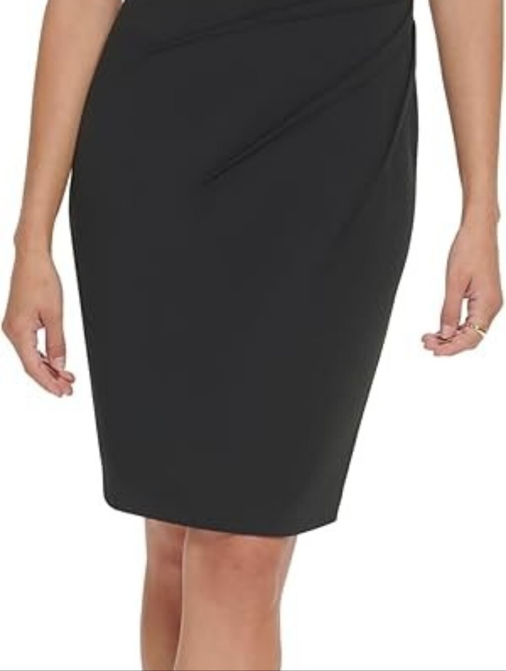 NWT Calvin Klein Black Sleeveless Sheath Midi Dress - Picture 8 of 10